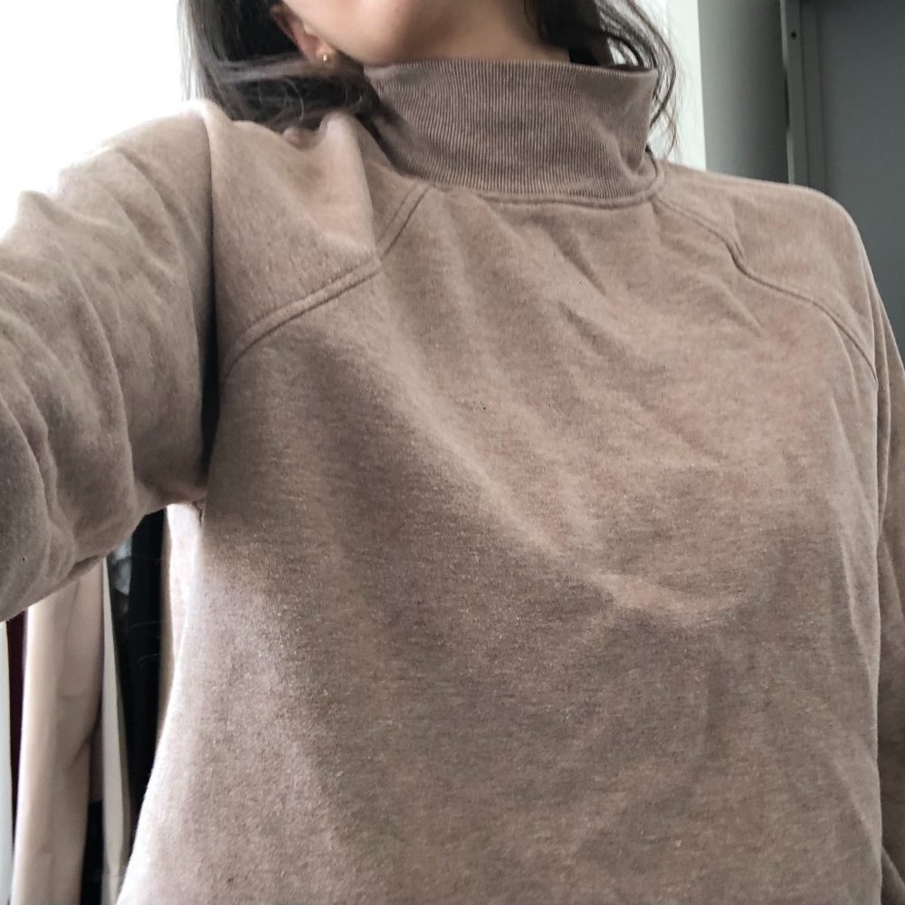 Pink Cowl Neck Sweater